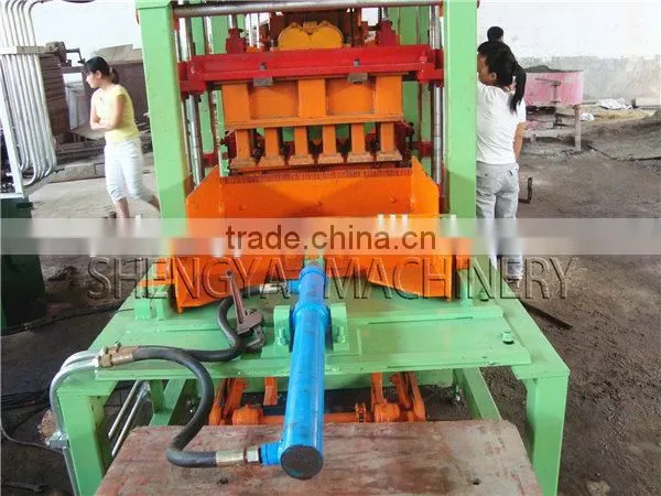Shengya Germany Technology QT4-15 Automatically Concrete Fly Clay Block Machines Small Scale Industries in India Images photo-2