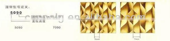 High Quality Corrugated Cellulose Water Wet Evaporative Cooling Pad photo-4