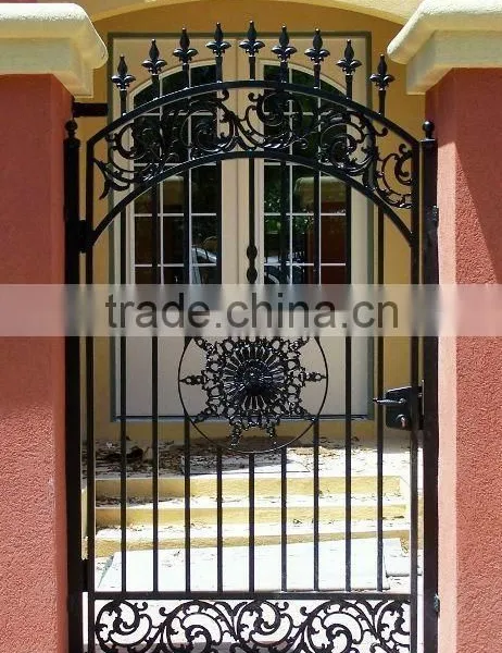Aluminum/ Used Metal Iron Garden Sliding Door Gate Design photo-2
