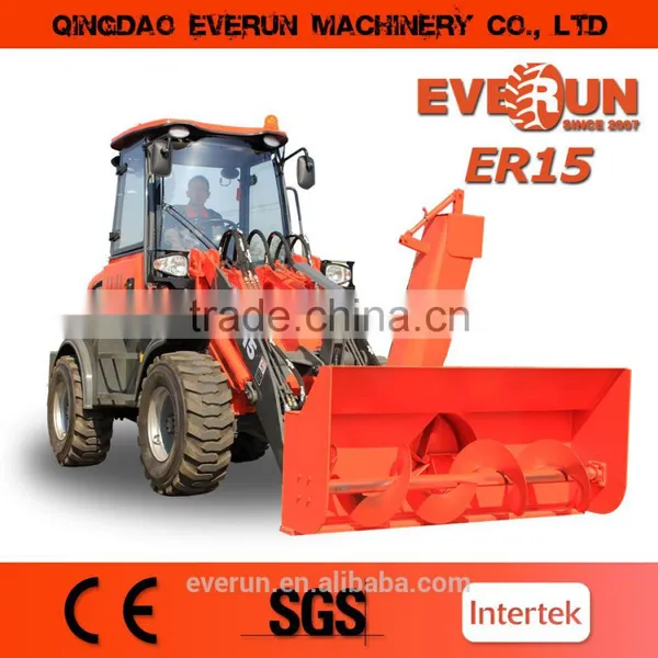 2016 Everun Brand CE Approved Small Wheel Loader With Snow Blower photo-4