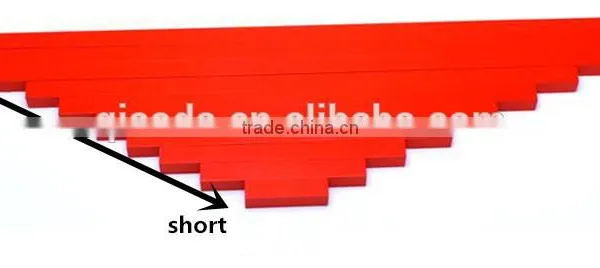 Baby Toy Preschool Montessori Sensorial Aids Wooden Red Stick in China photo-3