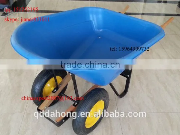 Heavy Duty Construction Plastic Wheelbarrow WH8802 photo-3