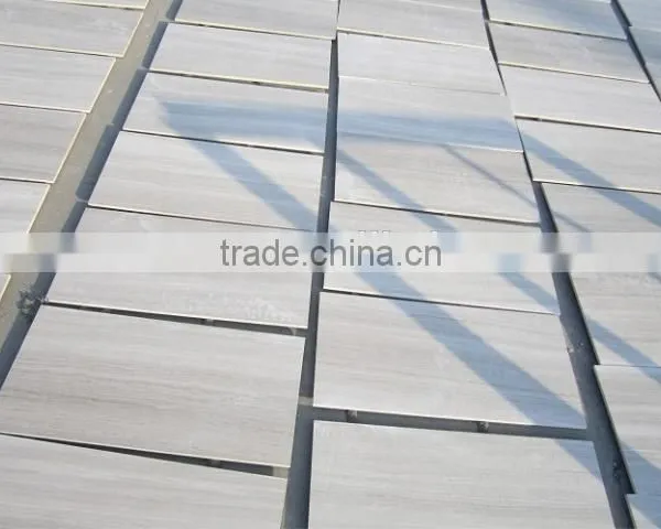 White Wood Grain Wood Marble Interior Wall Cladding photo-4