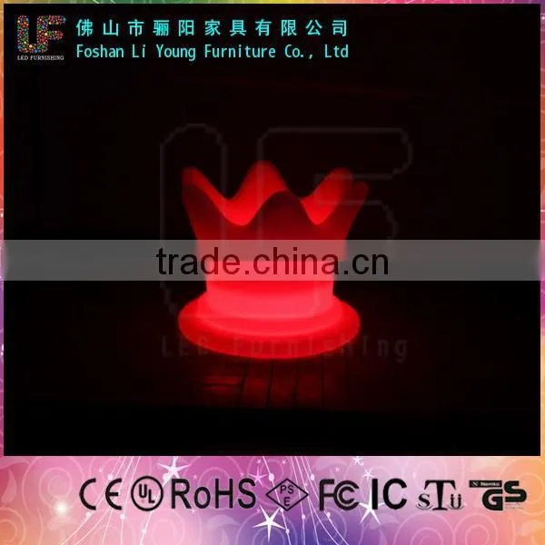 Foshan Furniture Modern Decoration Outdoor Colorful LED Flower Pot Furniture/Llluminated LED Plastic High Planters photo-5