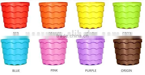 260*215 Biodegradable Colorful Plant Flower Pot Eco Planer photo-5