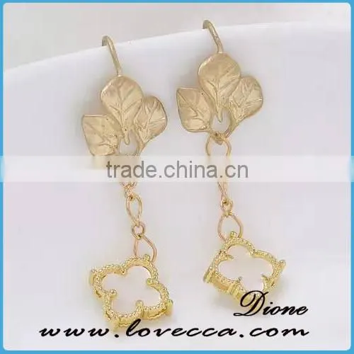 Fashion EarringJewelry Shinney Gemstone Hoop Earring With 18K Gold Plated photo-4