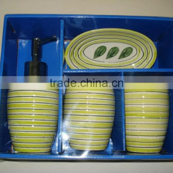 Ceramic Bathroom Set Hand Painting photo-3