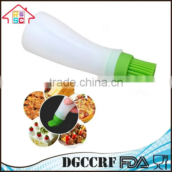NBRSC Kitchen Silicone Honey Oil Bottle With Brush Applicator Cooking Baking Pancake BBQ Tools photo-2
