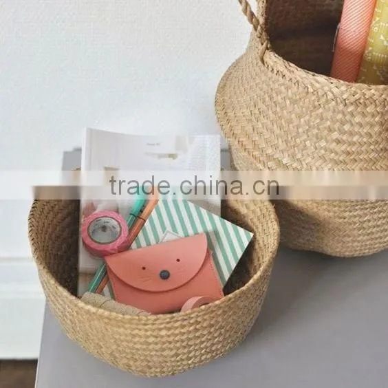 Seagrass Baskets for Decorating Home/ Seagrass Laundry Basket photo-3