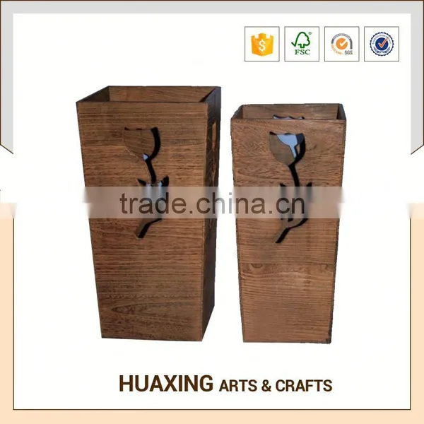 Hot Sale Garden Wooden Flower Pot Planter photo-2