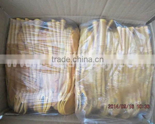 DDSAFETY 2017 Wholesale Cheap Working Gloves Yellow Split Leather Glove photo-5