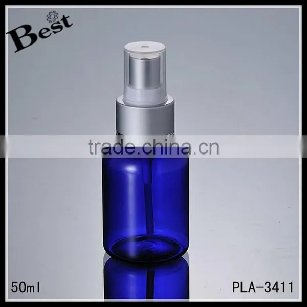 Hot Selling Cosmetic Toner Fragrance Perfume 2017 Hot New Products Blue Empty 50ml Plastic Spray Bottle Wholesale photo-5