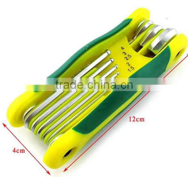 Berrylion Tools Ball End 8pcs Foldable Allen Key Set With Reasonable Price photo-2