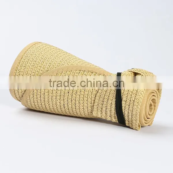 Foldable Summer Lady Beach Straw Hat photo-2