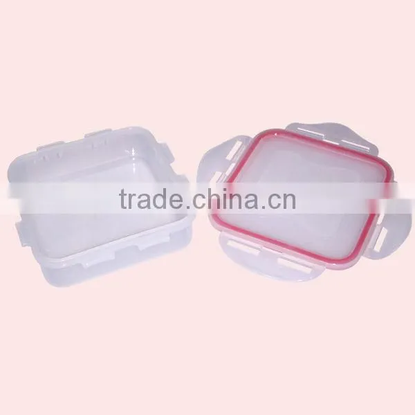 Convenient Square Type Plastic Food Storage Container Crisper With Leakproof Cover photo-4