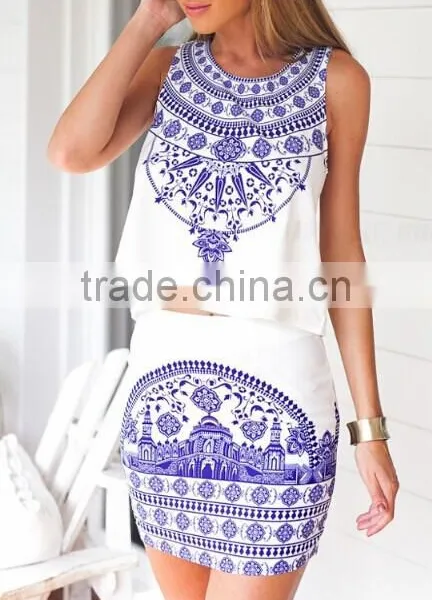 2017 Latest Summer Pattern for Two Piece Skirt photo-2