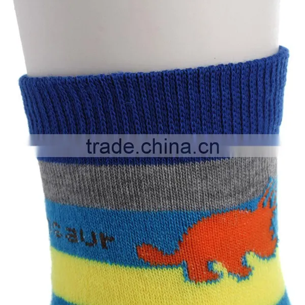 Boy Cartoon Design Kid Stripe Ankle Sock photo-2