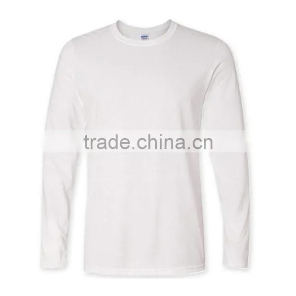 China Factory Direct Wholesale Plain Blank Long Sleeves Mens T-Shirt For Printing photo-2