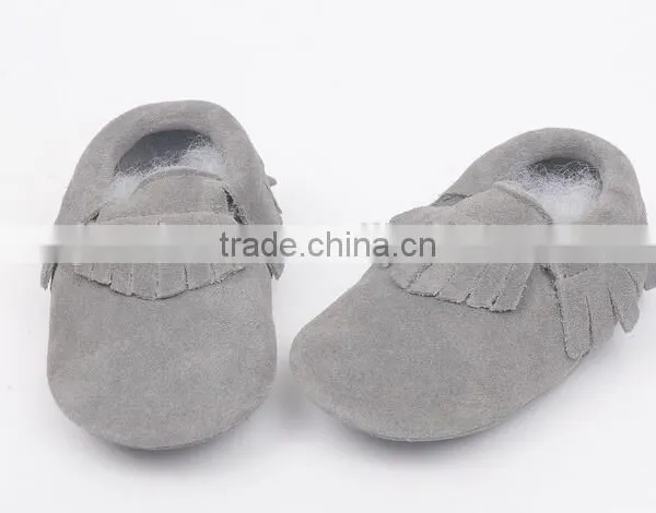 High Quality Suede Leather Moccains for Baby, Prewalk Leather Moccains photo-4
