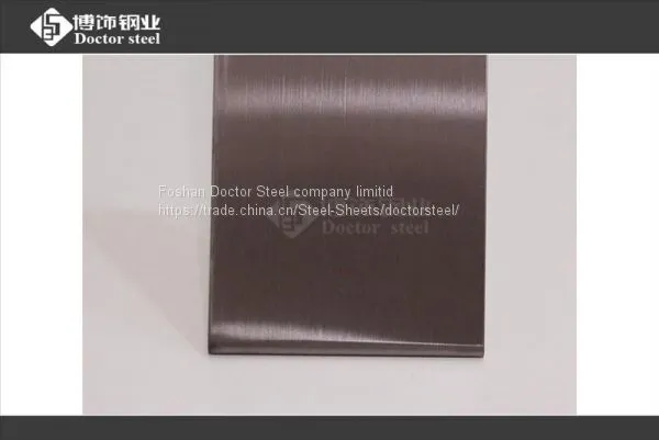 ASTM 316 Dark Brown HL Stainless Steel Sheet With High Quality photo-3