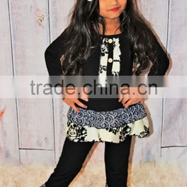 America Hot Selling 100% Cotton Kids Boutique Outfits "JOY" Embroidery Wholesale Baby Top photo-5