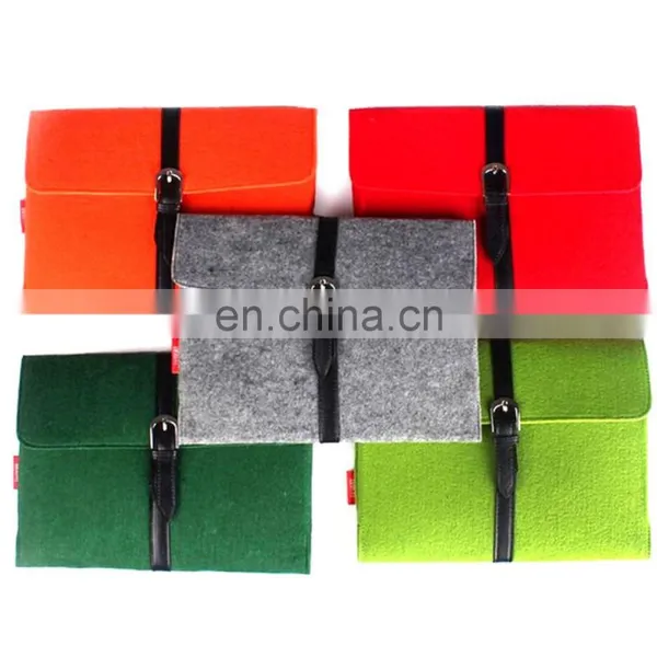 Special Design Attractive Red Felt Laptop Bag photo-4