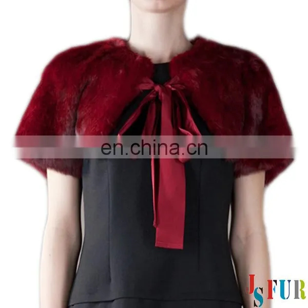 2013 New Product Lovely Real Rabbit Fur Winter Fur Shawl
