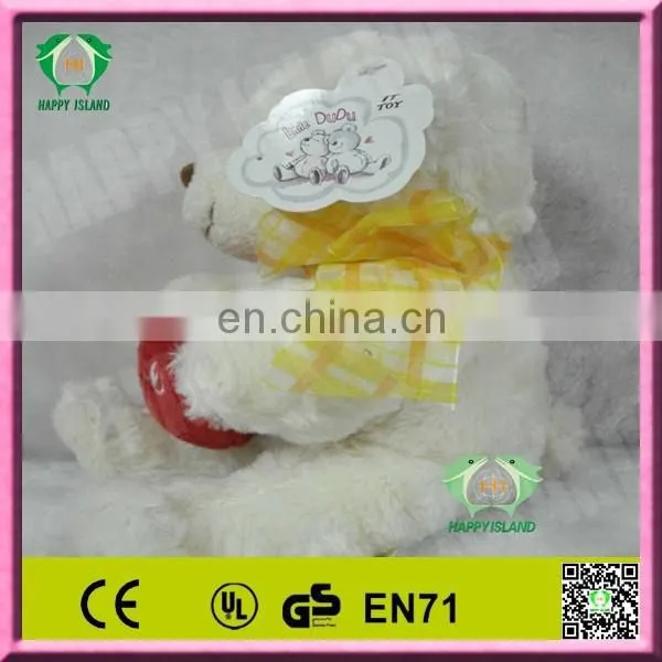 Best Sale Sweety Red Heart White Teddy Bear Plush Toy of Valentines Day Gift photo-2