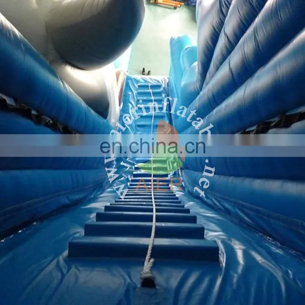 Giant Inflatable Shark Water Slide With Pool for Sale,Inflatable Jumping Water Slide photo-3