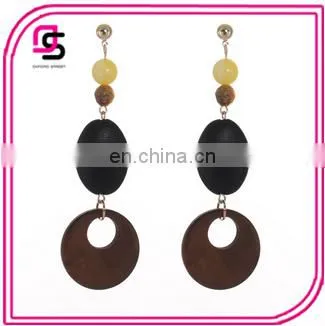2017 Fashionable Round Beads Earrings, Acrylic Beads Earrings