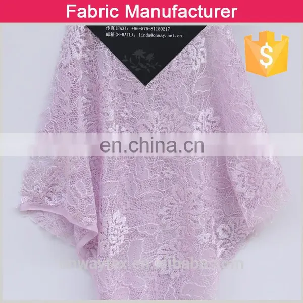 Ladies Garment Public Clothing Spandex Design Solid Lace Fabric for Female photo-6