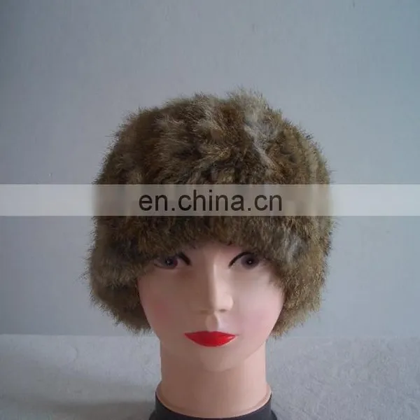 Winter Warm Real Fur Knitting Hats for Girls photo-6