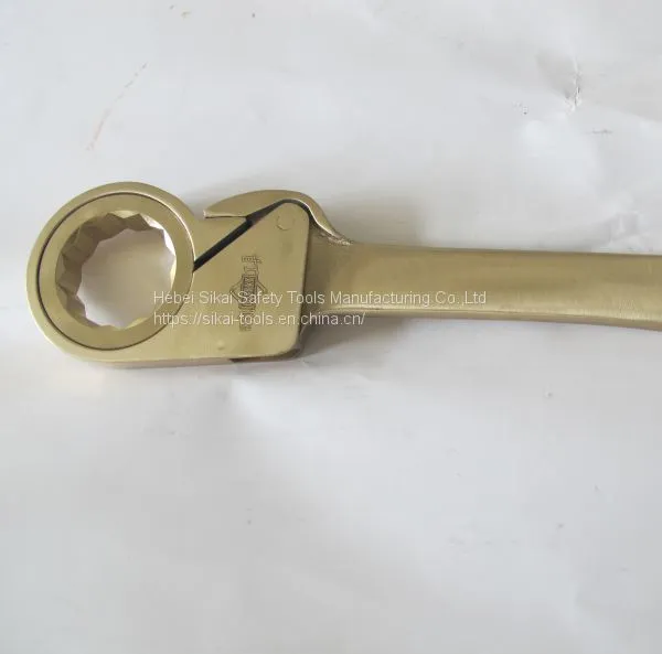 Anti Spark Hand Tools Beryllium Copper Aluminum Bronze Friction Ratchet Wrench Spanner photo-2