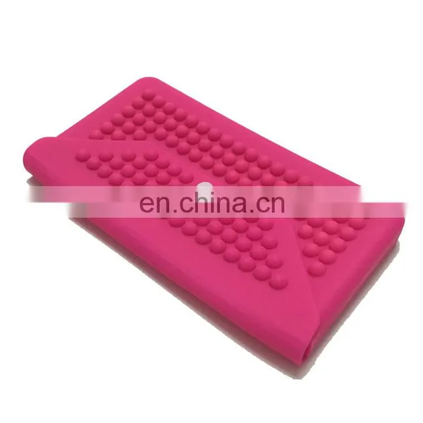 Luxury Clutch Cosmetic Lip Purse Ladies Fashion Rectangle Evening Wallet Custom Silicone Bags photo-3