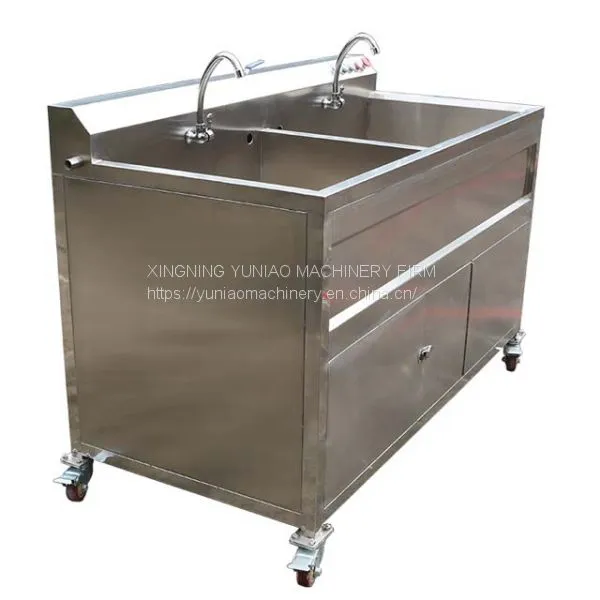 Hotel Kitchen Two Tanks Vegetable and Fruit Washing Machine Ozone Fruit and Vegetable Washer WT/8613824555378 photo-3