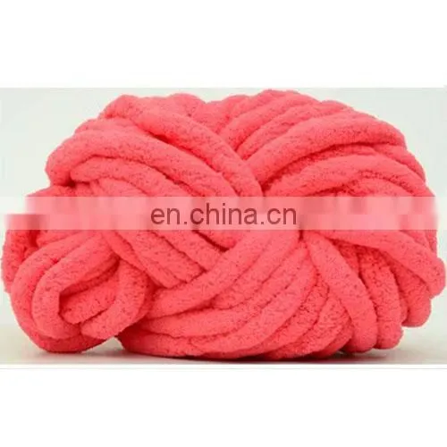 Wuge 100% Polyester Thick Ice Line Knitting Yarn for Blanket photo-3