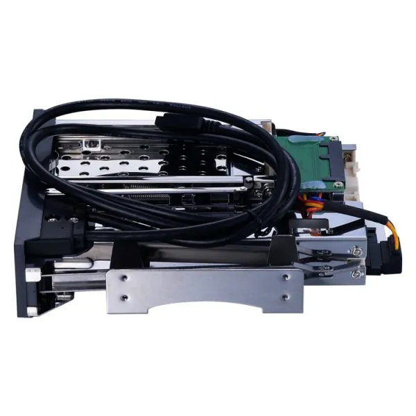 Unestech 5.25in Dual Bay SATA Hot-swap SSD Hdd Enlosure for 2.5+3.5in Ootibay USB Mobile Rack photo-5