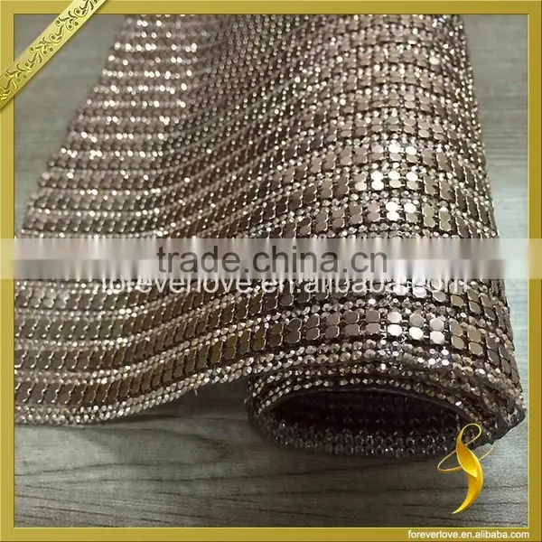 Stud Sparkle Rhinestone Crystal Trim Bling Rhinestone Mesh FRM-228 photo-2