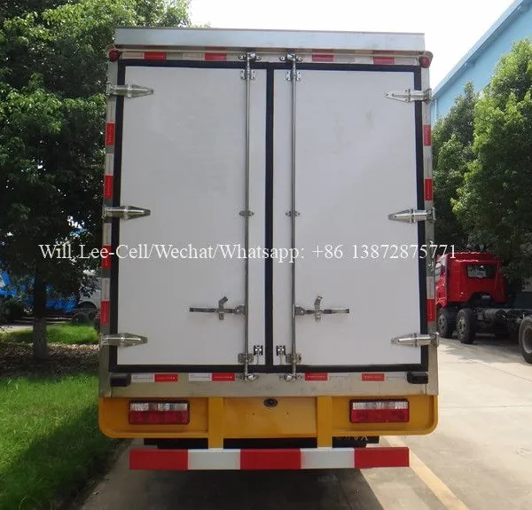 5-6 Tons Small Food Freezer Box Mini Milk Reefer Fridge Van Fish Meat Transport Refrigerator Trucks With Rear Hydraulic Tail photo-5