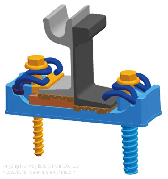 Tram Rail Fastening System(Rail Fastener) for Metro Railway Track Fixing photo-2