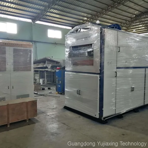 YJ750X520 Hydraulic Disposable Plastic Cup Bowl Making Thermoforming Machine With Servo Motor Stretching photo-3