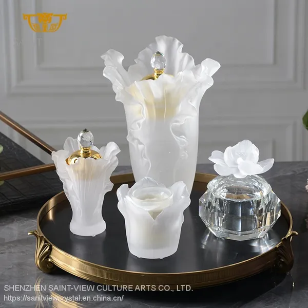 Brand Crystal Fancy Incense Burner Set Middle East Hari Raya Bakhoor Burner Tray Portable photo-2