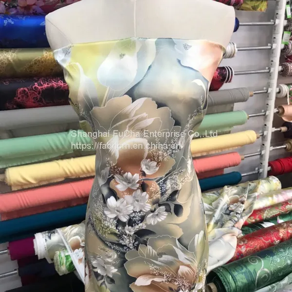 Colorful Dooding Poplin China Wide Digital Printing Cotton Fabric photo-2