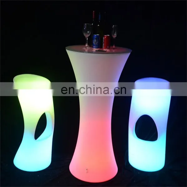 Garden Decoration Led Illuminated /battery Operated Rechargeable Modern Design Led Bar Chair Party Led Light Cocktail Table photo-4