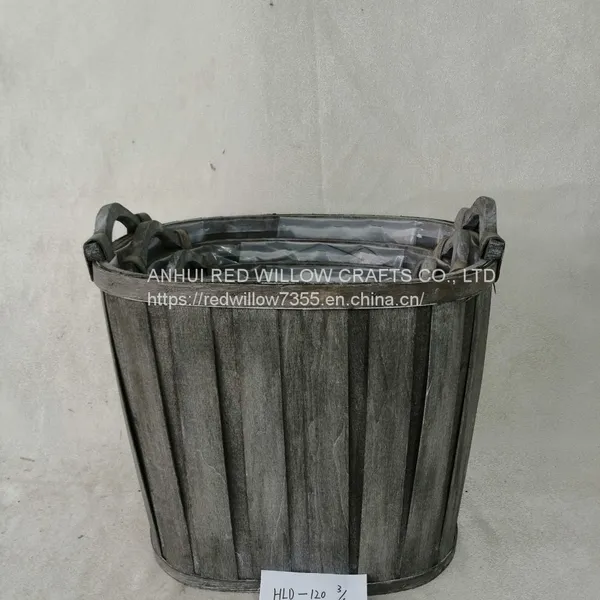 Customized Handmade Small Wood Chips Rattan Storage Basket photo-3