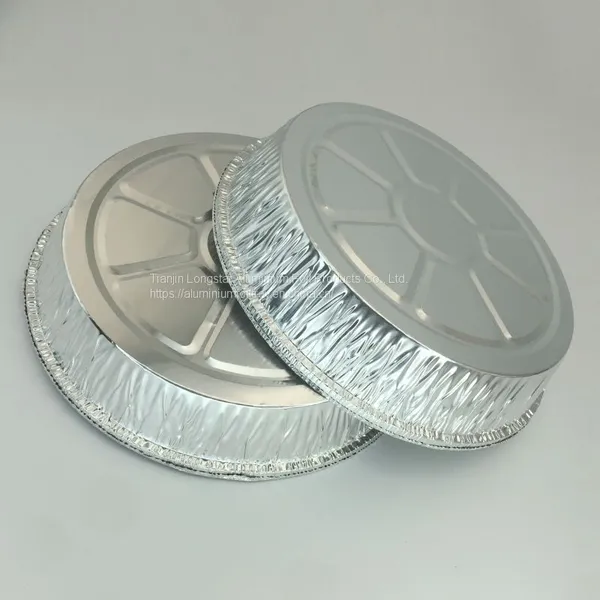 9 Inches Round Disposable Foil Roasting Dishes photo-2