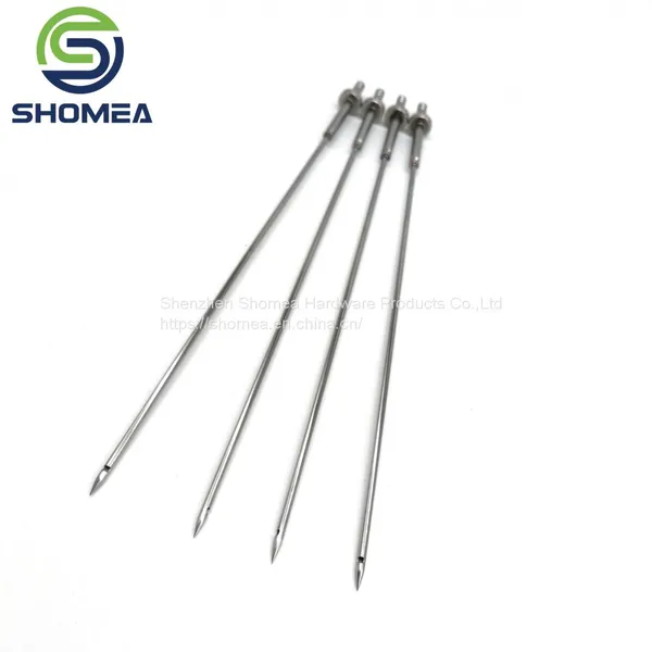 Shomea Customized 2-5mm Daimeter Stainless Steel Pencil Point Tip Needle With Metal Base photo-2
