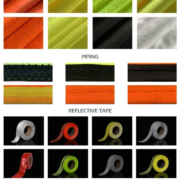 Reflective Vest Warning Security Safety Clothes Vest Road Traffic Group Fluorescent Coat Can be Printed photo-4