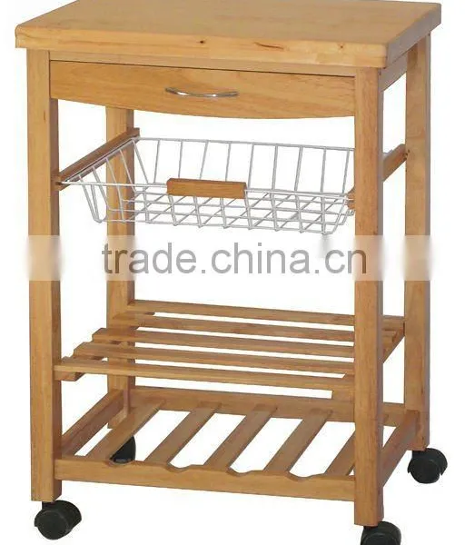 Wooden Serving Trolley