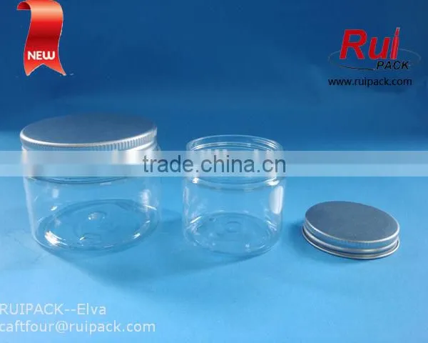 PET Cream Jar With Aluminum Cap, PET Jar for Candy Container, Plastic Jar photo-3